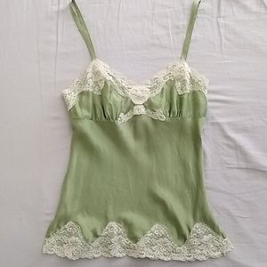 Y2K stretch silk camisole blouse